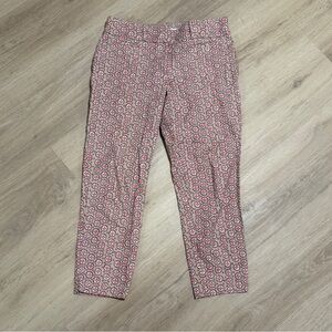LOFT Ankle Riviera Patterned Print Pant